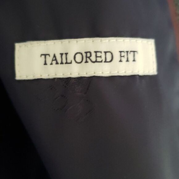 Jos. A. Bank 1905 Blazer Mens 46L Wool Charcoal Harris Tweed Elbow Patches - Picture 6 of 6